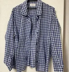 AZUL by moussy チェック柄長袖シャツ