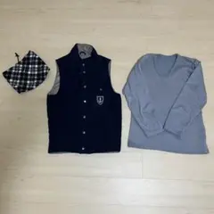 M メンズまとめ売り　ベスト　ヒートテック系シャツ　ネックウォーマー　スニーカー