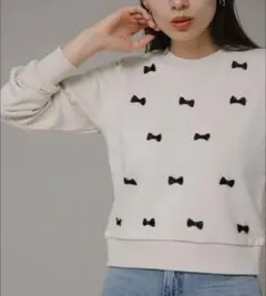 URBAN RESEARCH Sonny Label プチリボン裏毛プルオーバー