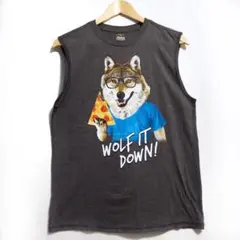 wolf タンクトップ ダークグレー