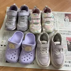 値下げバラ売り不可　スニーカーセット　靴　サンダル　バンズ　瞬足　キッズ