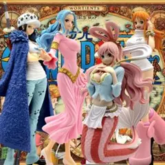 ワンピース グリグラ ナミ ビビ ロー しらほし 女子キャラ フィギュア セット