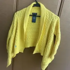 USED Ralph Lauren キッズ　イエローカーディガン 120