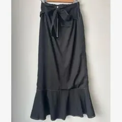 FUN マーメイドスカート ロングスカート 黒