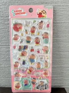 クレヨンしんちゃん ぷっくりシール　 立体シール　ステッカー シート　新品