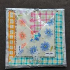 新品 マリクレール ハンカチ 花柄 チェックのサムネイル