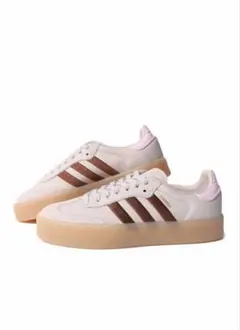 adidas SAMBA 厚底 スニーカー アディダス サンバ ピンク 24.5