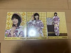 五百城茉央 乃木坂46 浴衣2026 福井 生写真 3種コンプ 真夏の全国