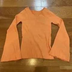 LOUNIE Vネックニット オレンジ 38