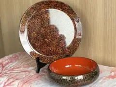 津軽塗 箸付き 菓子皿 茶托セット - メルカリ