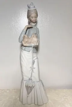 【訳あり・首修復品】リヤドロ LLADRO 4988 私の宝物 犬と貴婦人 陶器のサムネイル