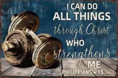 新品 I CAN DO ALL THINGS THROUGH CHRIST 英語