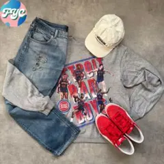 C-boy style 着回し出来る！ 海外風ストリートコーデ Leeデニム - メルカリ