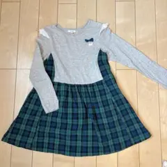 130　seraph ワンピース　スカート　長袖　秋服　チェック