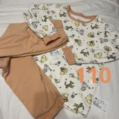 春　UNIQLOユニクロパジャマセットアップ　サイドボタン付き110 ディズニー