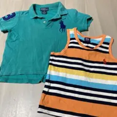 値下げ⭐︎90〜100cm ポロラルフローレン　ポロシャツ&ランニングセット