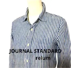 JOURNAL STANDARD relum リネン ストライプ　長袖 シャツ