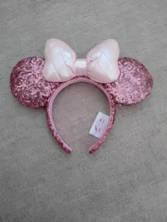 ディズニーミニーパルパルーザピンクリボンカチューシャ