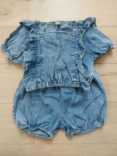 デニムセットアップ　90