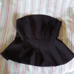 zara ストラップレスペプラムトップス　XL
