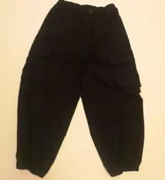 GU キッズ カーゴパンツ ブラック 130のサムネイル