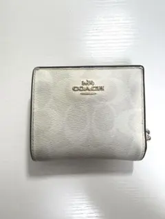 COACH シグネチャー 二つ折り財布 ホワイト