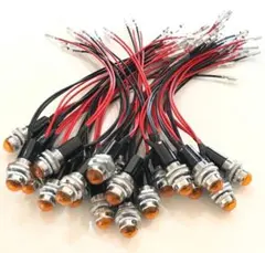40個セット グリーン パイロットランプ ダイヤカット 24V 16mm 16φ