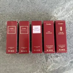 【新品未使用】Cartier カルティエ 香水 サンプル 5本セット 2mlのサムネイル