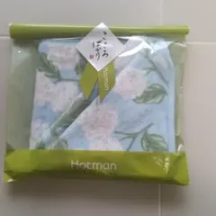 Hotman 花柄タオルハンカチ 水色
