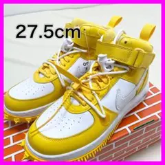 【未使用】 オフホワイト ナイキ エアフォース1 MID SP LTHR 黄色