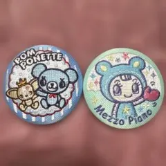 ナルミヤキャラクターズ 刺繍缶バッジブルーベリエちゃん、ポンポネット