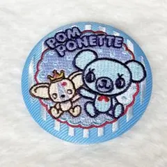 ナルミヤ 刺繍缶バッジ ポンポネット