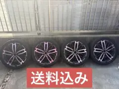 全国送料込☆和道　桜　5分咲き☆ブラックポリッシュ☆コンテ・ウェイク・スペーシア 美品】R-PRIDE 和道 桜 5分咲き 18in 7J +48 PCD114.3 5穴 4本