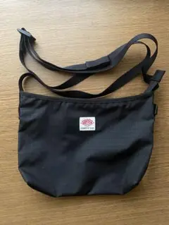 DANTON 黒 チェック柄 ショルダーバッグ