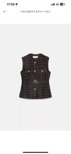 2026年最新】ZARA ベルト付きテクスチャーベストの人気アイテム - メルカリ