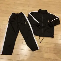 ジャージ　120 黒　ライン