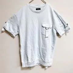 ZARA MAN ザラ　メンズ　半袖　Tシャツ　M L 水色　トップス　古着