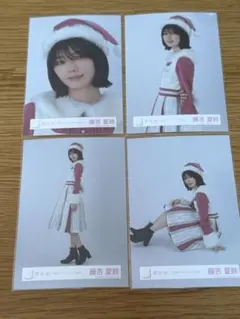 櫻坂46 2024年　クリスマスサンタ衣装　藤吉夏鈴　コンプ