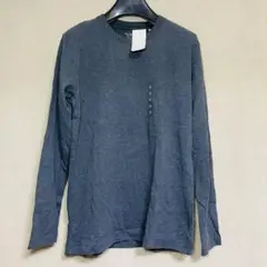 新品　UNIQLO ユニクロ　ソフトタッチ　クルーネックT 長袖　ダークグレー