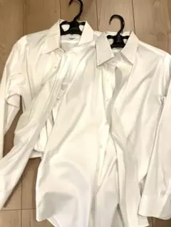 スーパーノンアイロンスリムシャツ　ポケ無　2枚セット