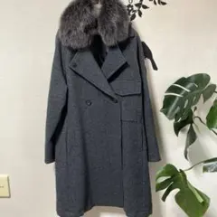 ブランベール　ダウンロングコート　３8 ブランベール blancvert コート ロング ウール 38 アイボリー /AU