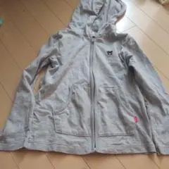 ダブルB パーカー グレー