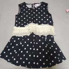 SHEIN　キッズ　セットアップ　ドット柄　サイズ5Yのサムネイル