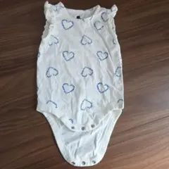 baby gap 【6-12m】ハート模様 フリル付きロンパース
