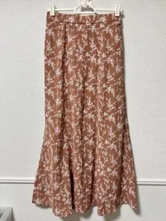 GRL グレイル 小花柄マーメイドフレアスカート