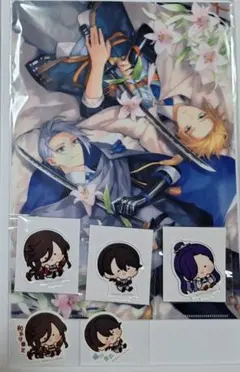 刀剣乱舞　伯仲燦然クリアファイル　んまほっぺ　アクリルスタンド　ステッカー