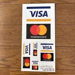 VISA Mastercard ロゴステッカーセット