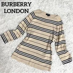 バーバリー カットソー ボーダー ノバチェック 七分丈