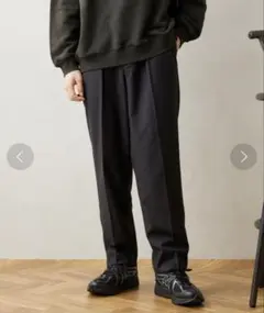 JOURNAL STANDARD relume ブラック ストライプスラックスM