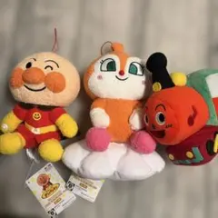 アンパンマン ドキンちゃん　ぬいぐるみセット SLマンおまけ